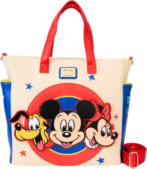 Loungefly Disney Mickey and Friends Convertible Backpack & Tote Bag
