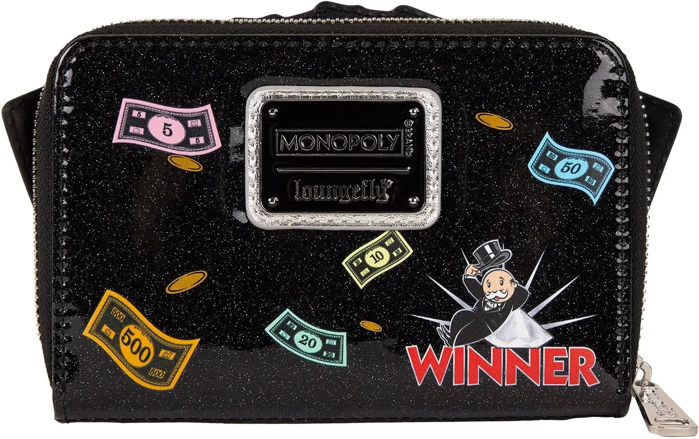 Loungefly Hasbro Monopoly Money Zip Around Wallet