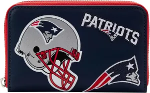 Loungefly NFL: New England Patriots Wallet with Patches