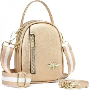 LoZoDo Small Crossbody Bags for Women Trendy Leather Purses and Handbags Designer Cell Phone Bag Wallet Purse with Wide Strap