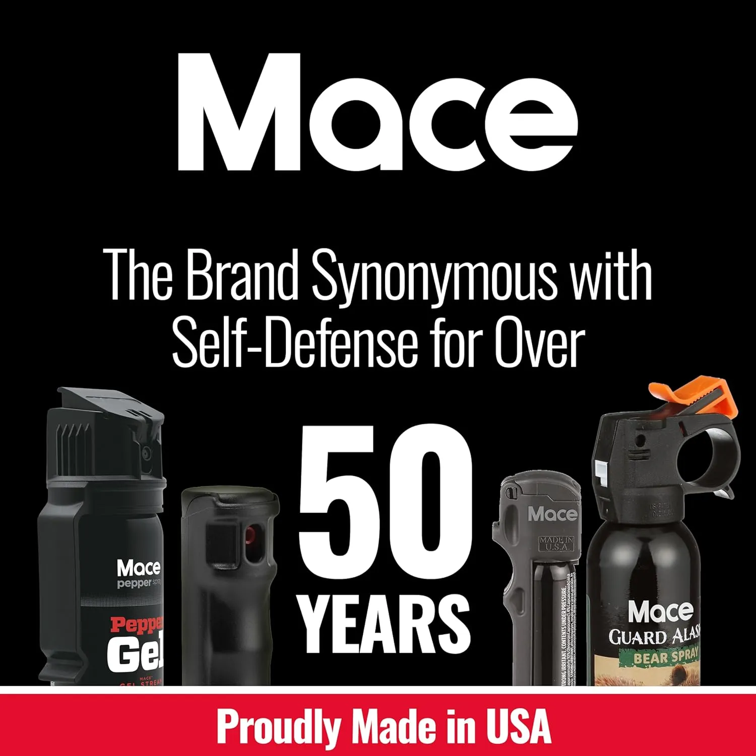 Mace Pepper Spray - Personal Model, 0.63 oz, 12 Feet Range, Max Strength 10% OC Formula, Long Lasting UV Dye, Flip Top Safety Cap, Self Defense Pepper Spray for Women & Men