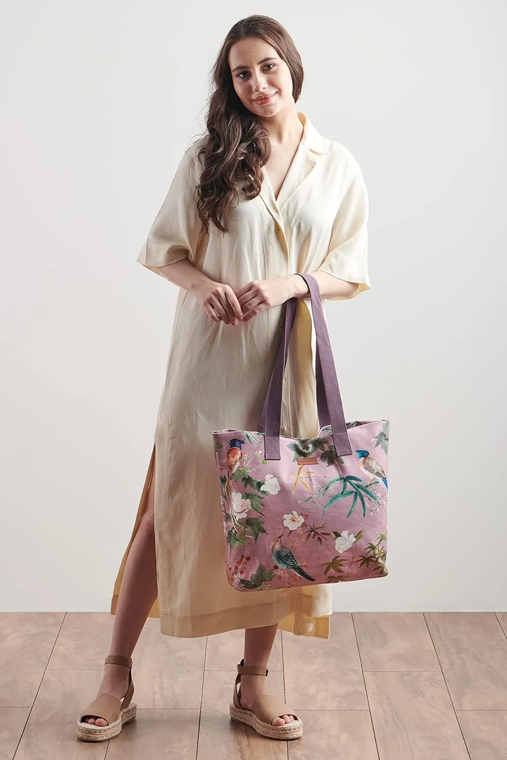 Maison d' Hermine Canvas Tote Bag 100% Cotton Canvas Reusable Shoulder Grocery Bag for Shopping Perfect for Men Women