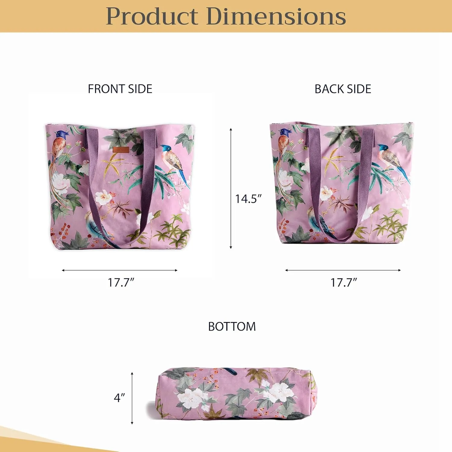 Maison d' Hermine Canvas Tote Bag 100% Cotton Canvas Reusable Shoulder Grocery Bag for Shopping Perfect for Men Women