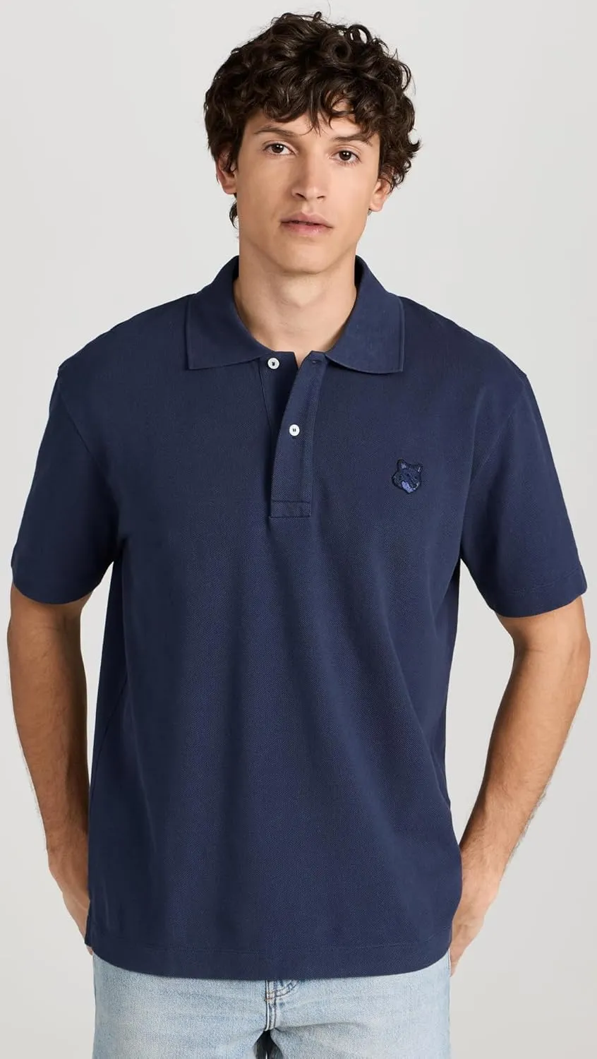 Maison Kitsuné Men's Bold Fox Head Patch Comfort Polo
