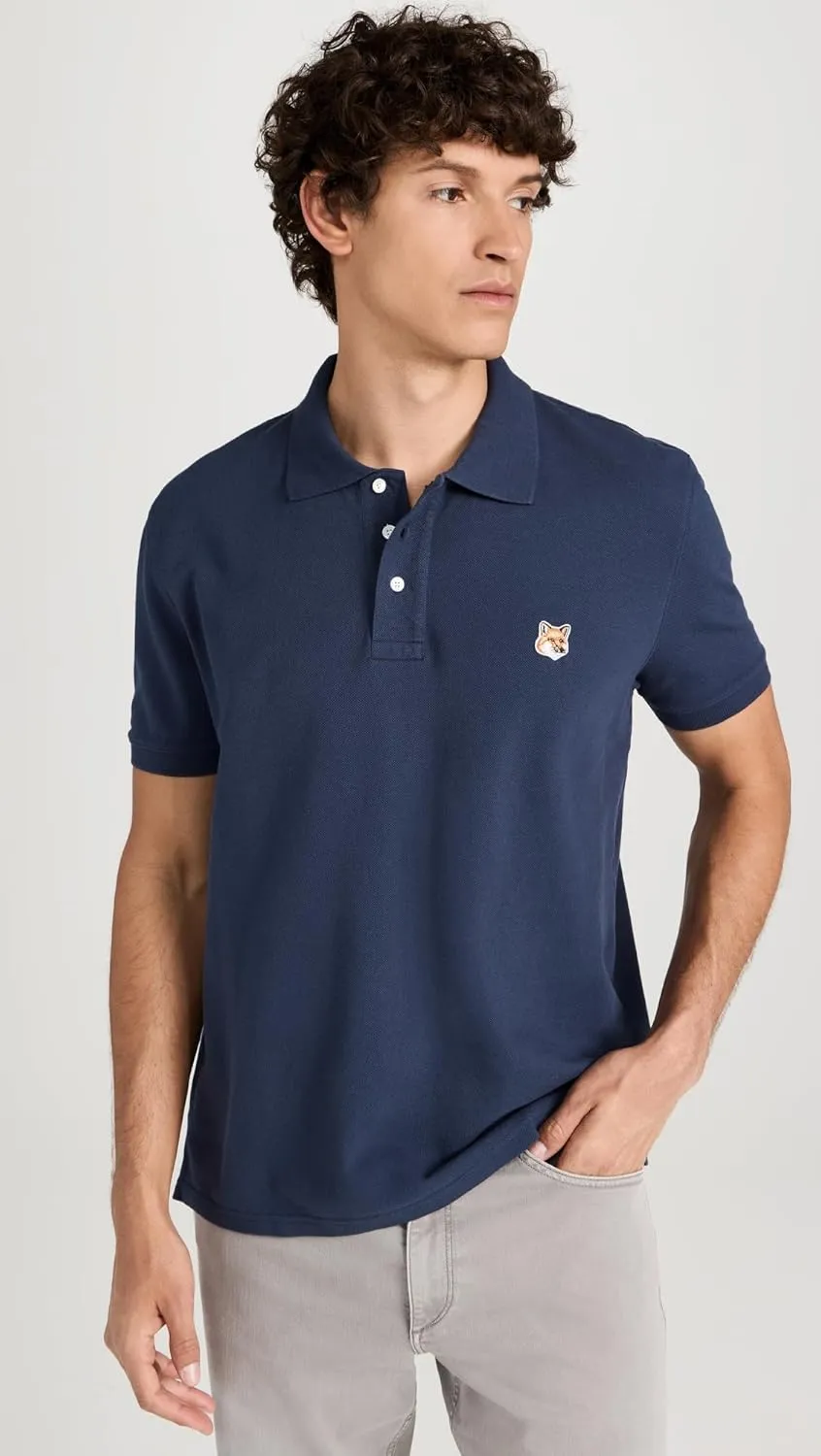 Maison Kitsuné Men's Fox Head Patch Regular Polo