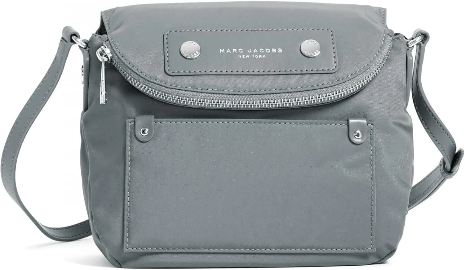 Marc Jacobs Preppy Nylon Mini Natasha Crossbody Bag (Rock Grey)