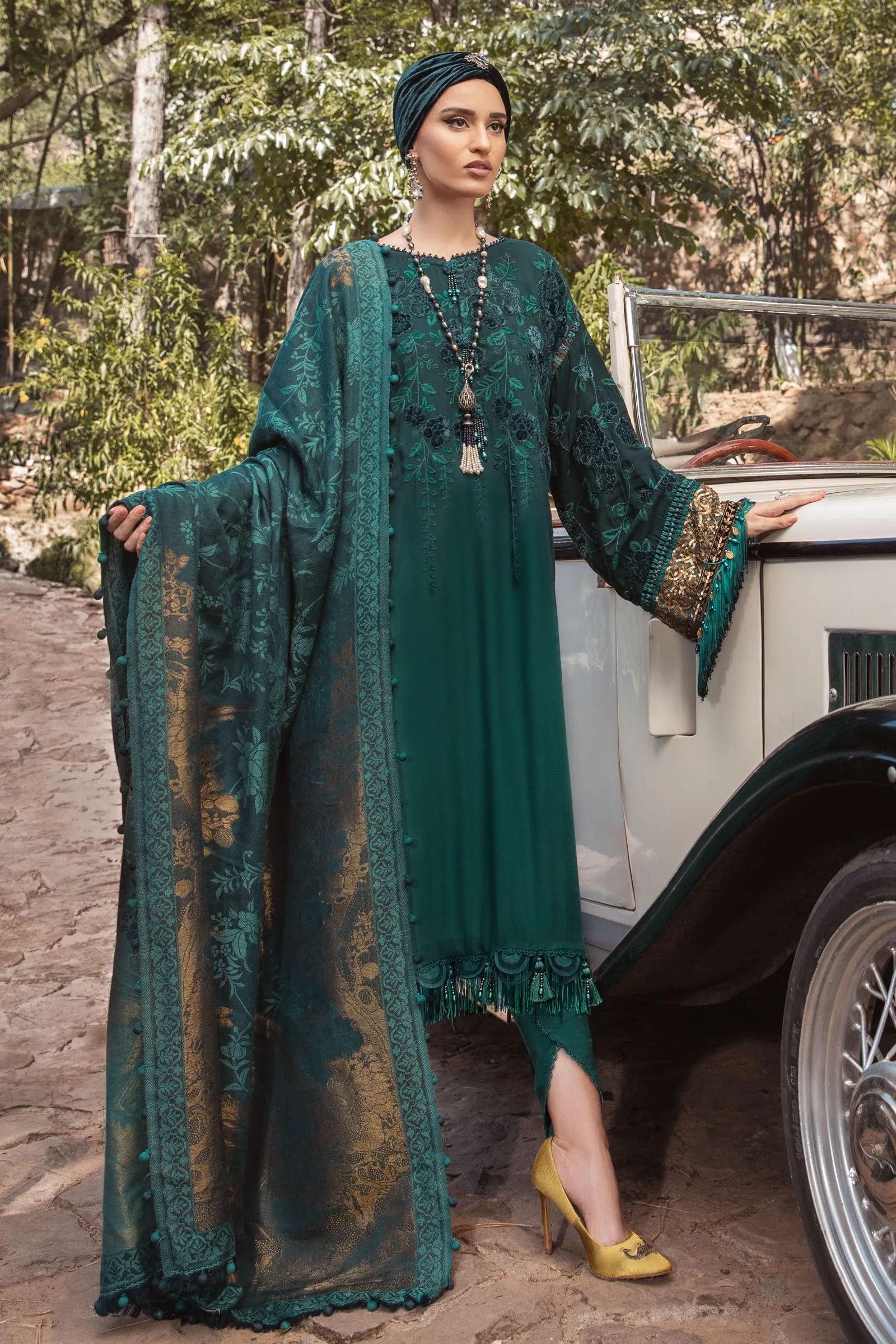 Maria B Unstitched 3 Piece Linen Winter Collection'2022-DL-1005