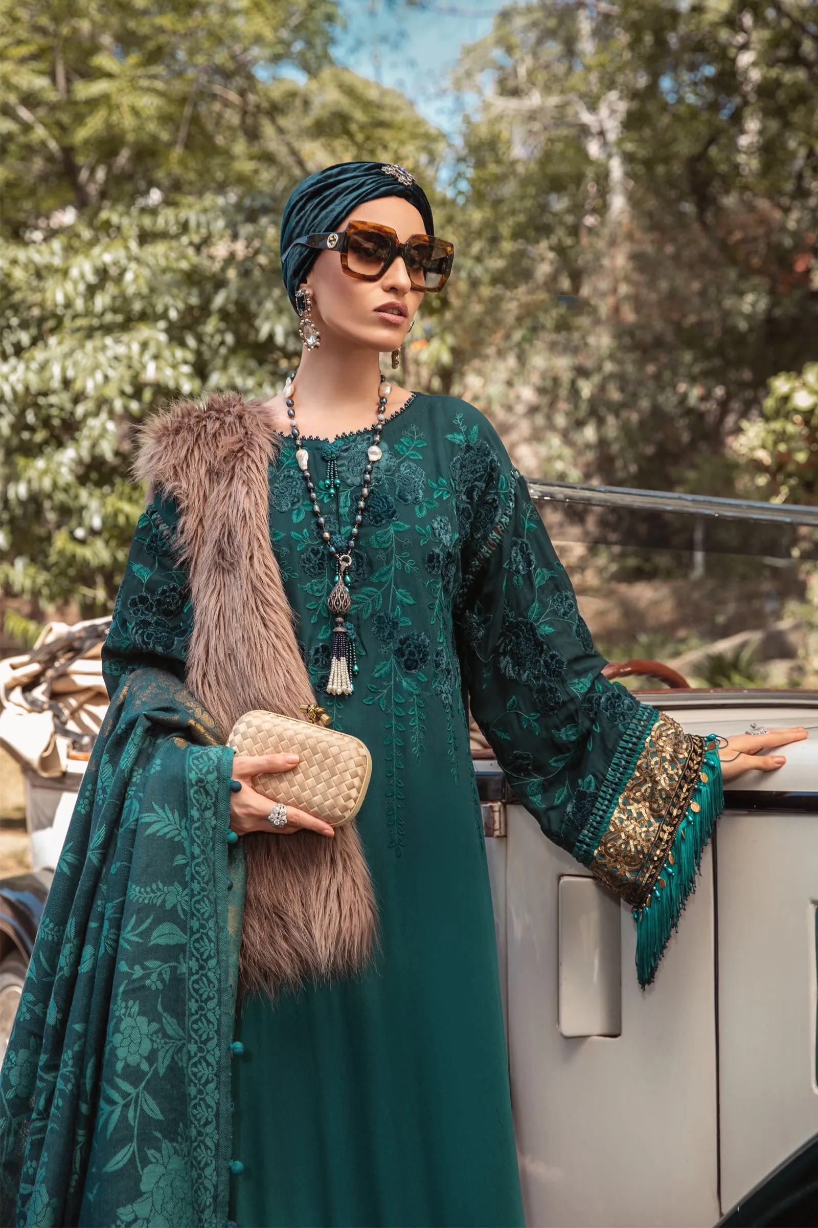 Maria B Unstitched 3 Piece Linen Winter Collection'2022-DL-1005
