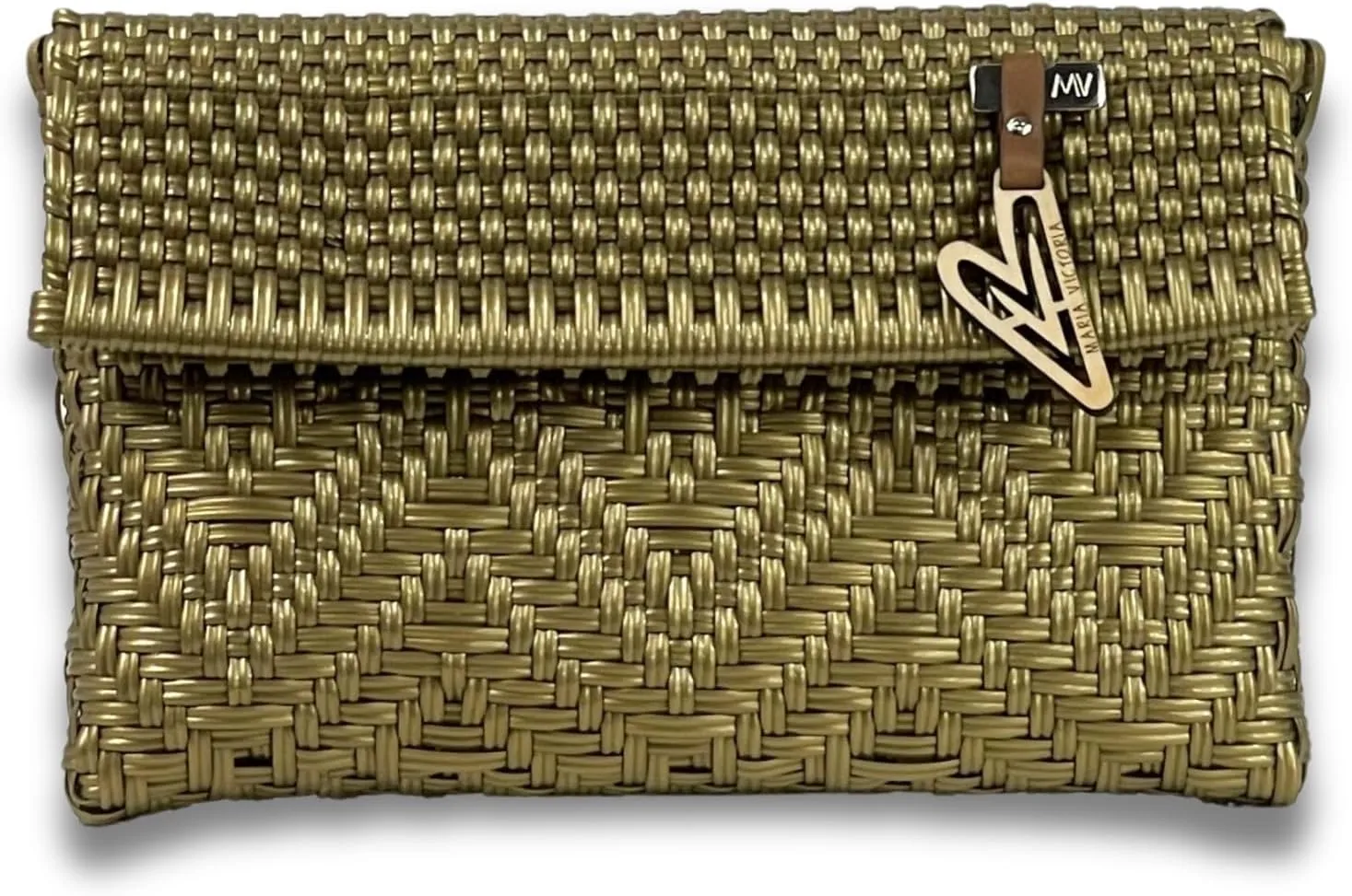 MARIA VICTORIA Mexican Woven Clutch - Water-Resistant with Magnetic Closure