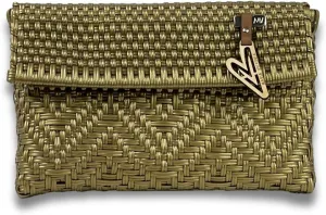 MARIA VICTORIA Mexican Woven Clutch - Water-Resistant with Magnetic Closure