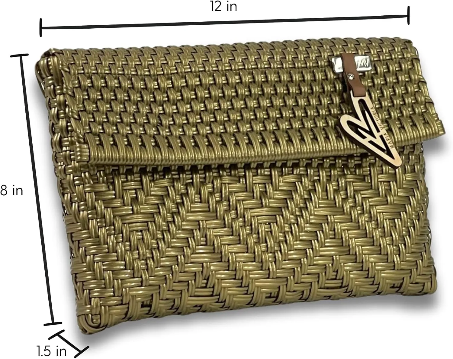 MARIA VICTORIA Mexican Woven Clutch - Water-Resistant with Magnetic Closure