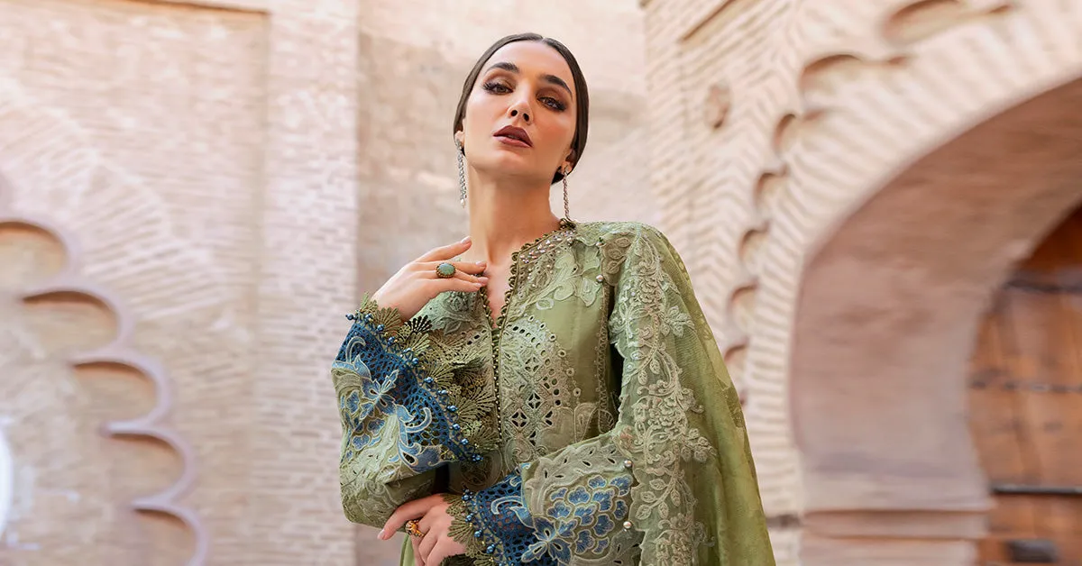 MARIA.B Luxury Lawn – Embroidered Paper Cotton Suit | D-2501-A
