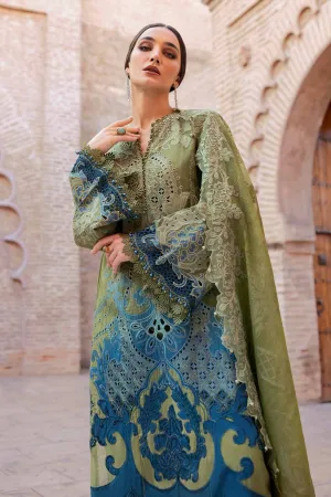 MARIA.B Luxury Lawn – Embroidered Paper Cotton Suit | D-2501-A