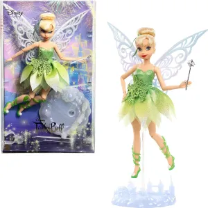 Mattel Disney Toys, Tinker Bell Collector Doll with Wings to Celebrate Disney 100 Years of Wonder, Inspired by Peter Pan