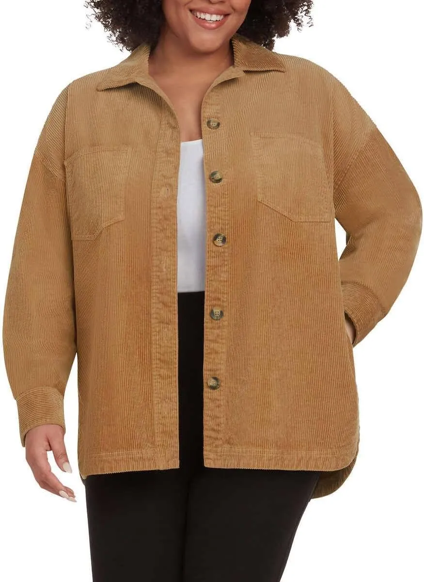 Matty M Ladies' Corduroy Shirt Jacket
