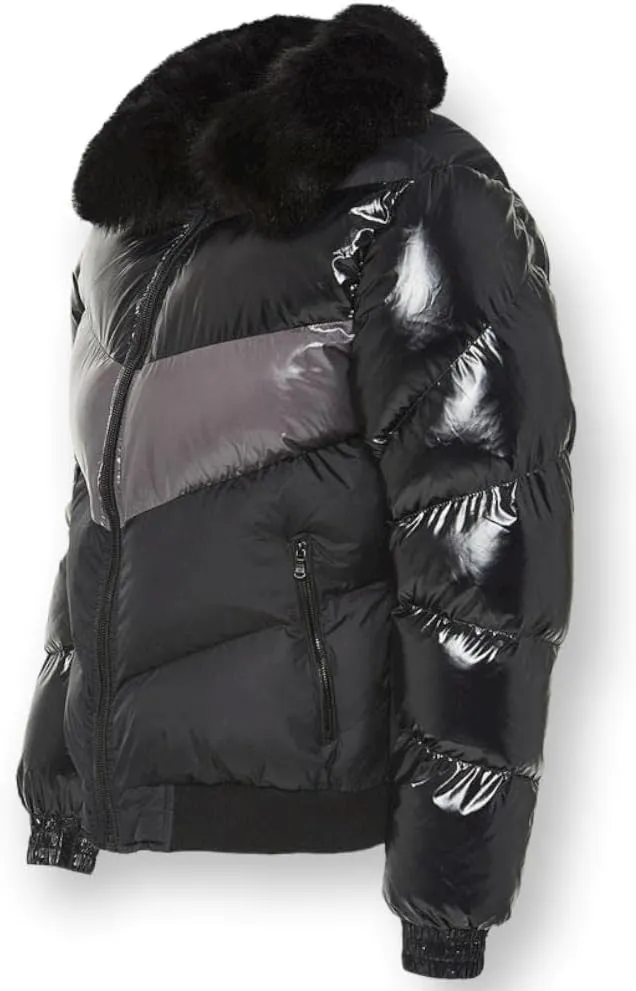 Men Blocked Puffer Jacket_91587