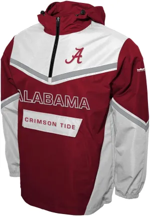 Mens College Action Anorak Pullover Lightweight Jacket