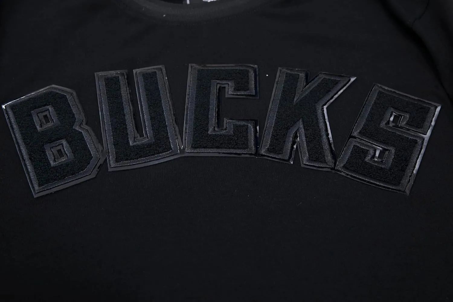 Men's NBA Classic Triple Black Standard Double Knit Short Sleeve Shirt