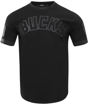 Men's NBA Classic Triple Black Standard Double Knit Short Sleeve Shirt