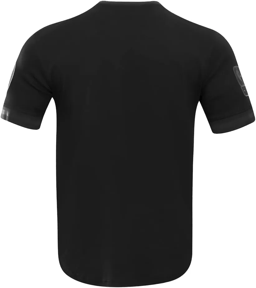 Men's NBA Classic Triple Black Standard Double Knit Short Sleeve Shirt