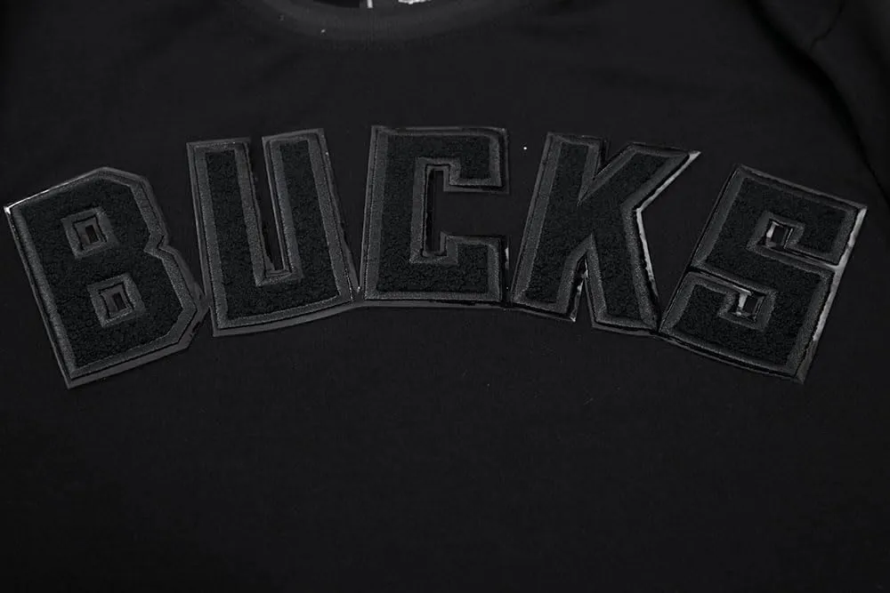 Men's NBA Classic Triple Black Standard Double Knit Short Sleeve Shirt