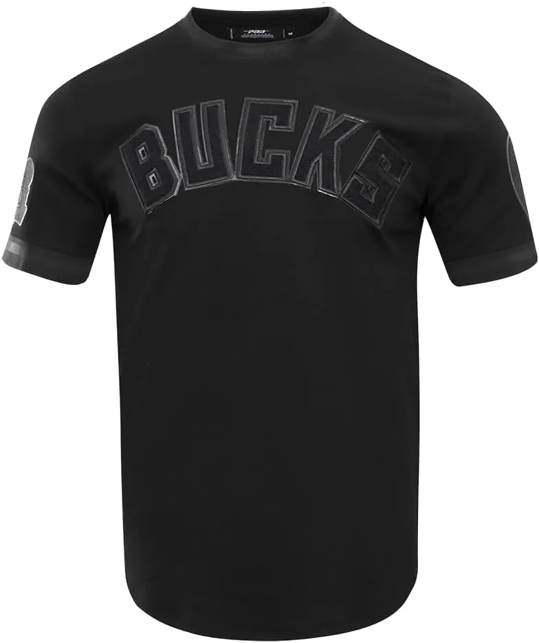 Men's NBA Classic Triple Black Standard Double Knit Short Sleeve Shirt