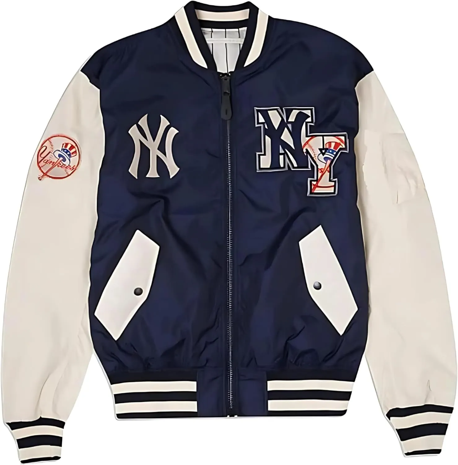Men's New York Yanks Varsity Bomber Jacket | Lettermen Baseball Jacket