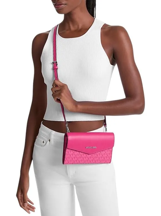 Michael Kors Charlotte Large 3-in-1 Tote Crossbody Handbag Leather