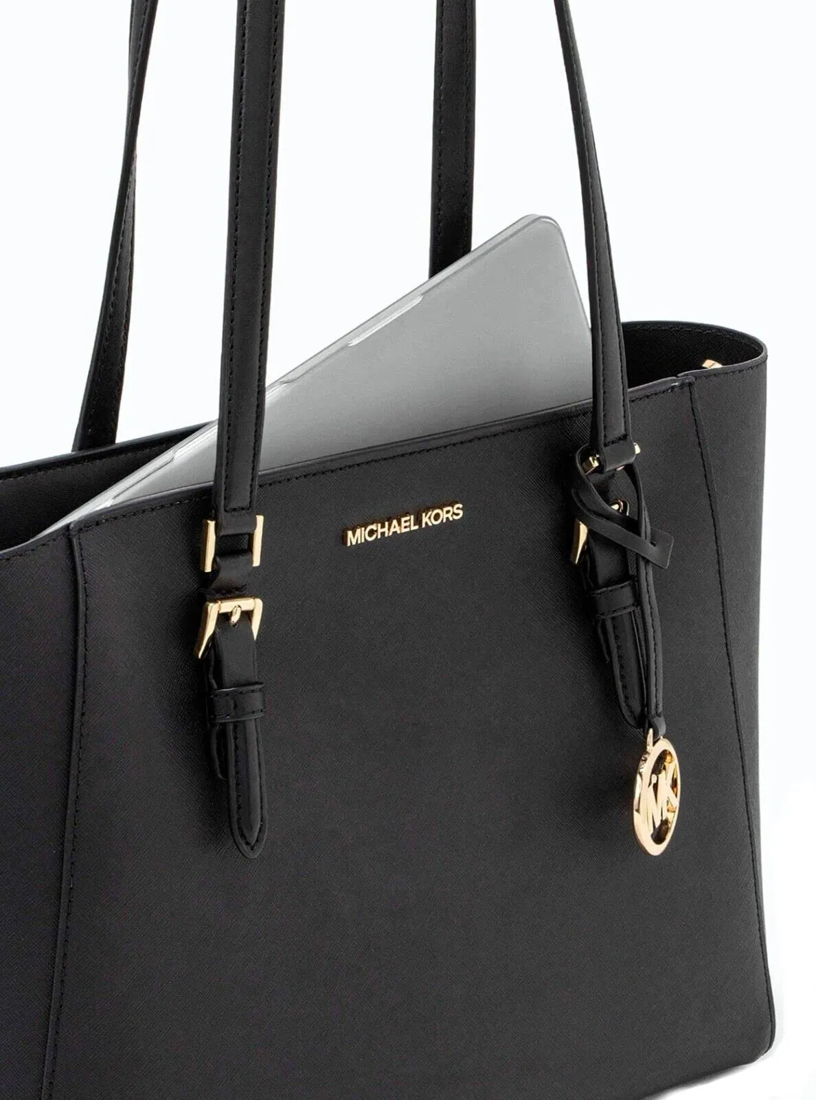 Michael Kors Charlotte Large 3-in-1 Tote Crossbody Handbag Leather