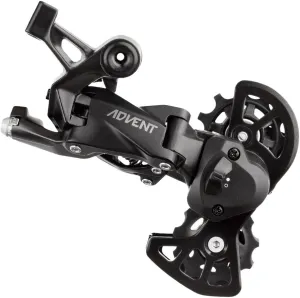 microSHIFT | Advent Super Short Rear Derailleur | 9 Speed | Super Short Cage | Black | with Clutch