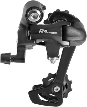 microSHIFT R9 Rear Derailleur - 9-Speed, Long Cage, Road Compatible, Black