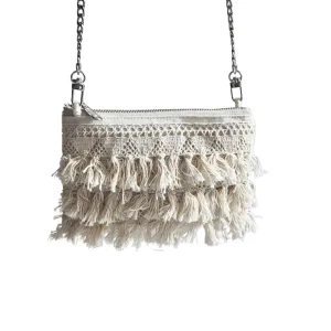 Mini Crossbody Bag with Boho Fringe