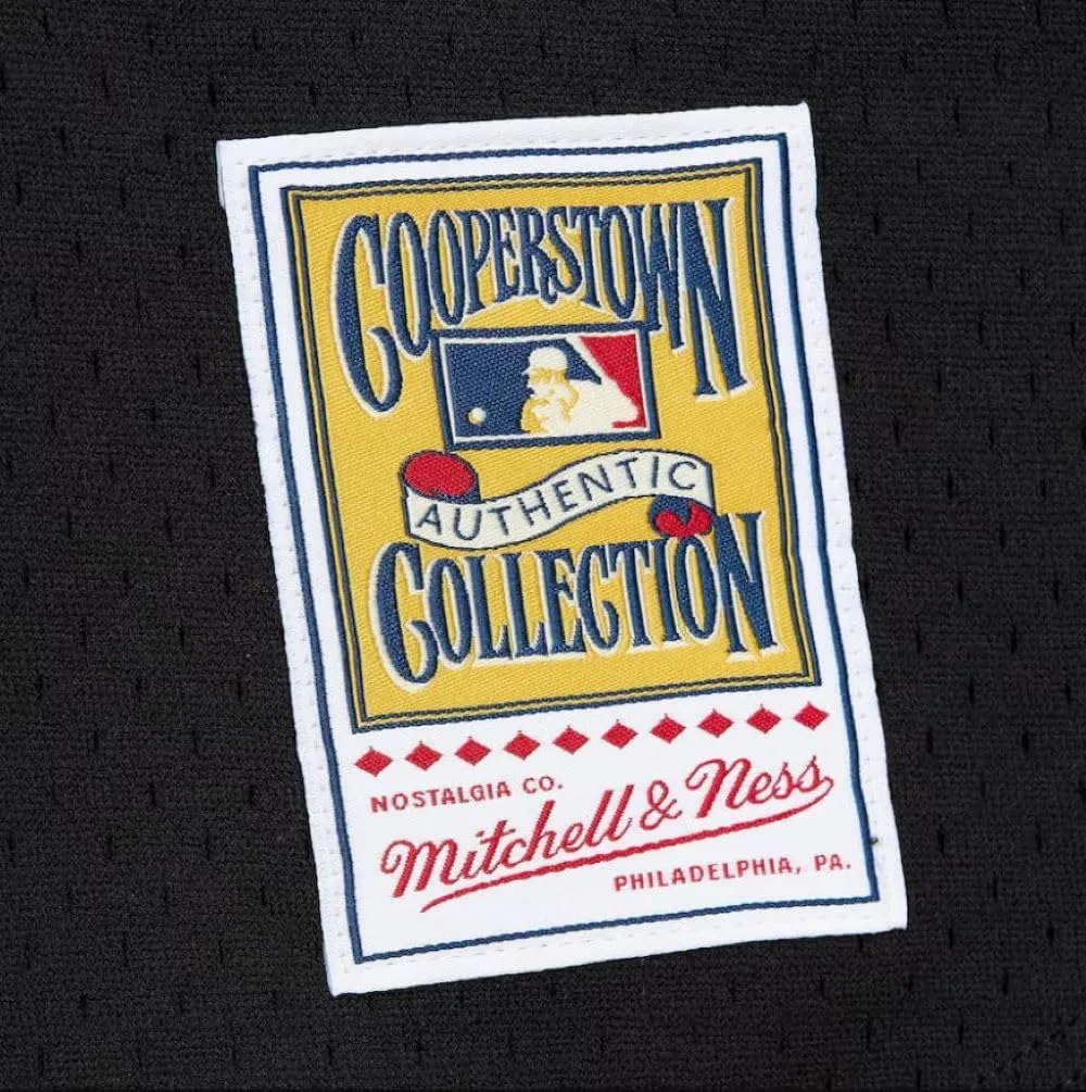 Mitchell & Ness Men's MLB Arizona Diamondbacks Randy Johnson #51 Cooperstown Mesh Batting Practice Button-Up Jersey - Black
