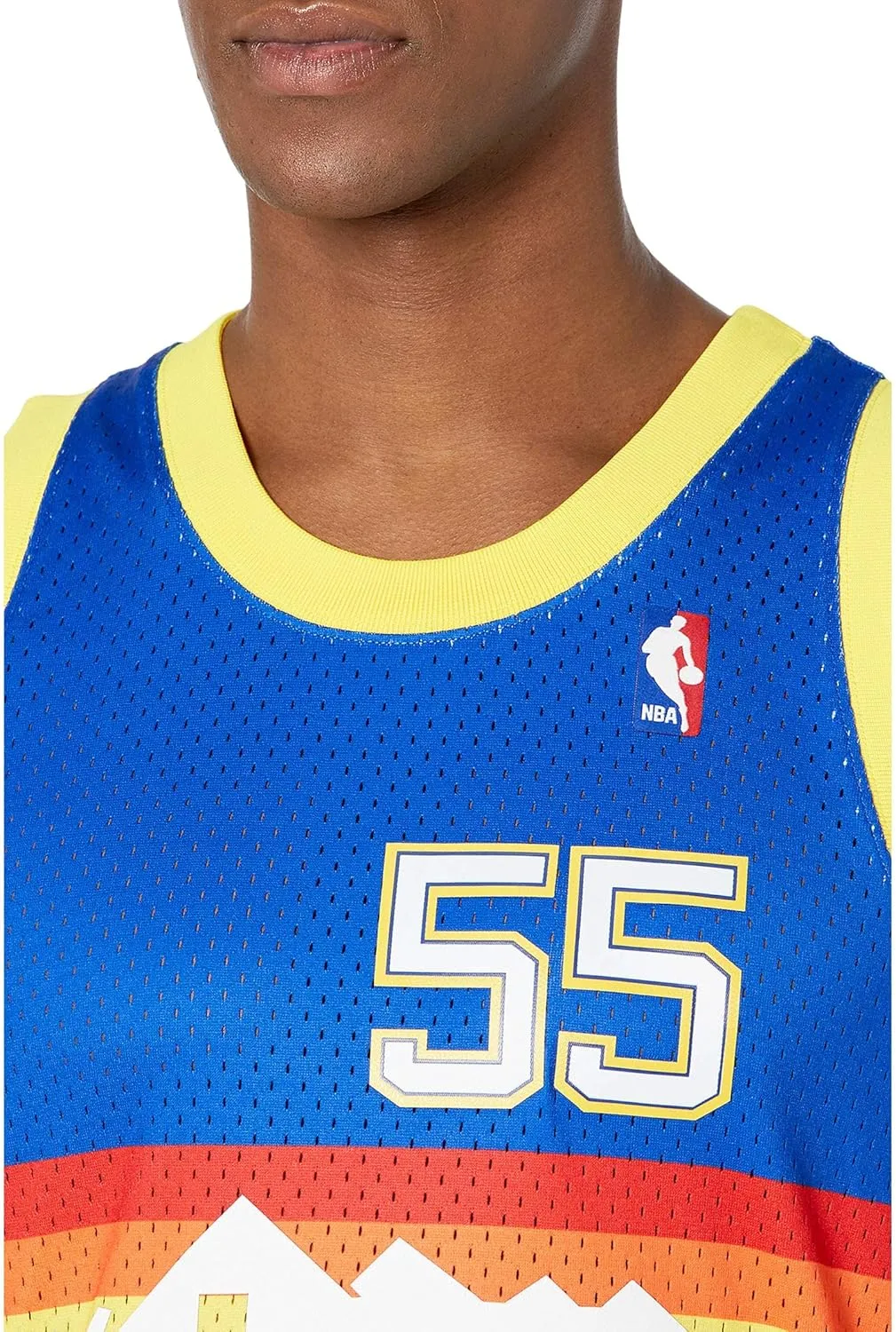 Mitchell & Ness mens Nba Swingman Road Jersey Nuggets 91 Dikembe Mutombo