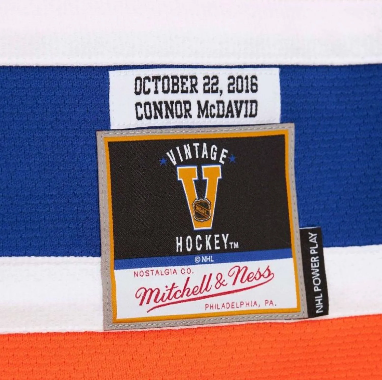 Mitchell & Ness NHL Edmonton Oilers Connor McDavid #97 2016 Heritage Power Play Jersey - Orange