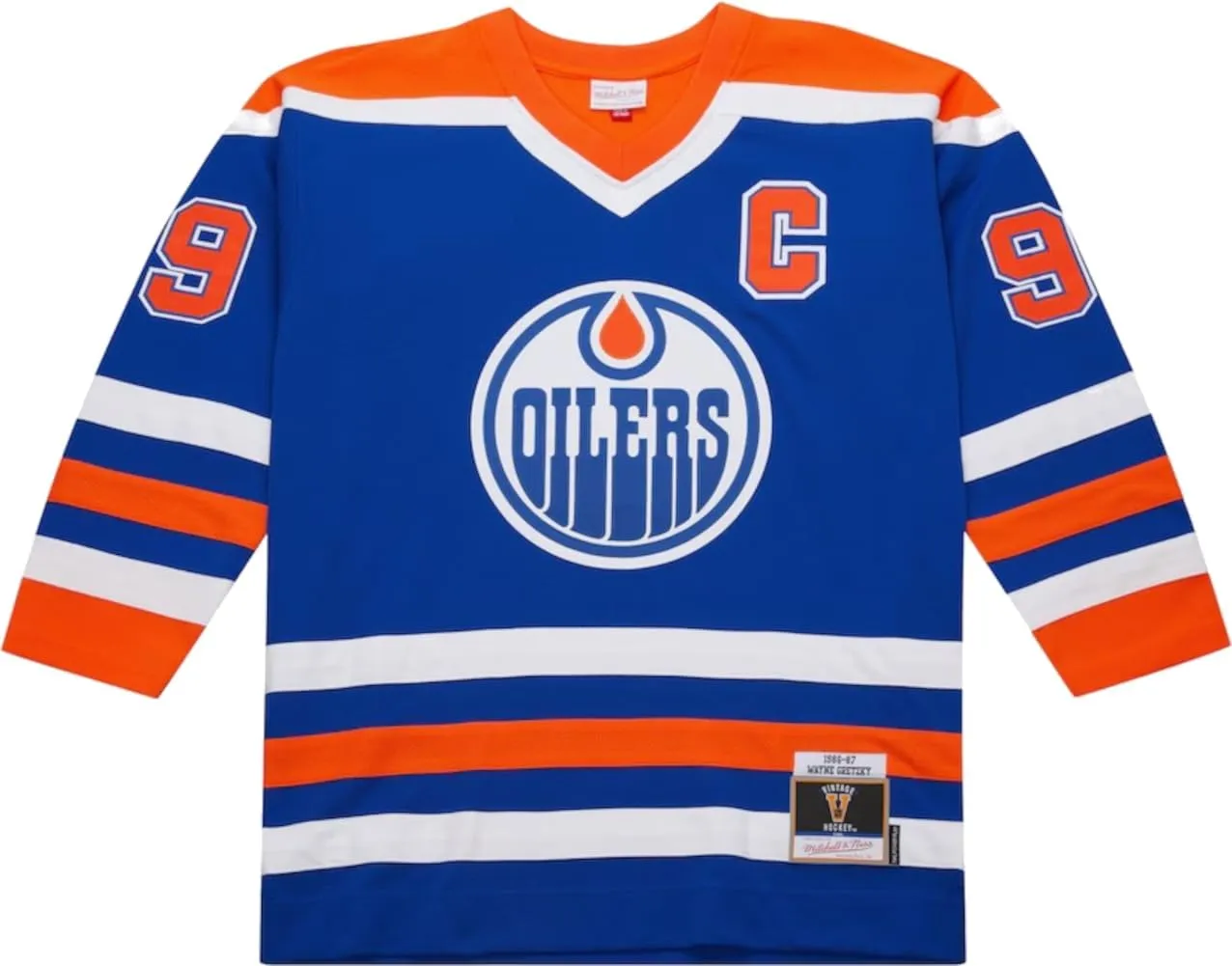 Mitchell & Ness Youth Wayne Gretzky Edmonton Oilers 1986-87 Replica Play Player Jersey