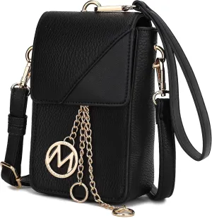 MKF Collection Small Crossbody Bag Cell Phone Purse for Women Card Slots – Vegan Leather Cellphone Bag Case by Mia K