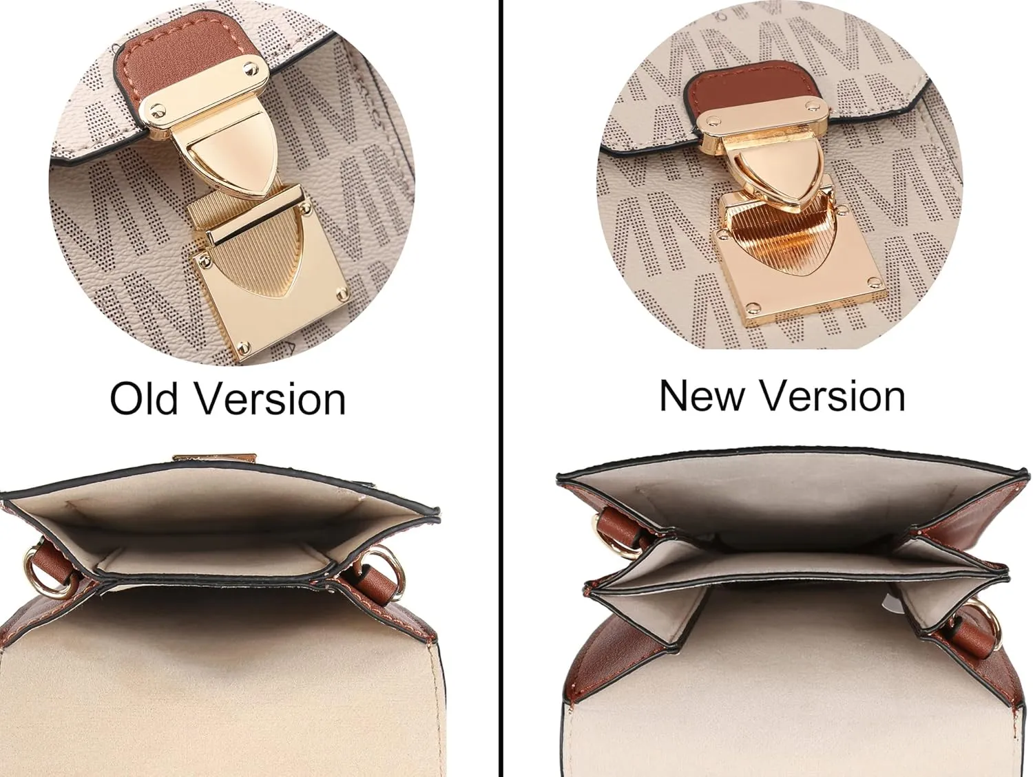 MKP Women Fashion Signature Lightweight Cute Small Crossbody Bags Cell Phone Purse Wallet Shoulder Bag With Snap Closure