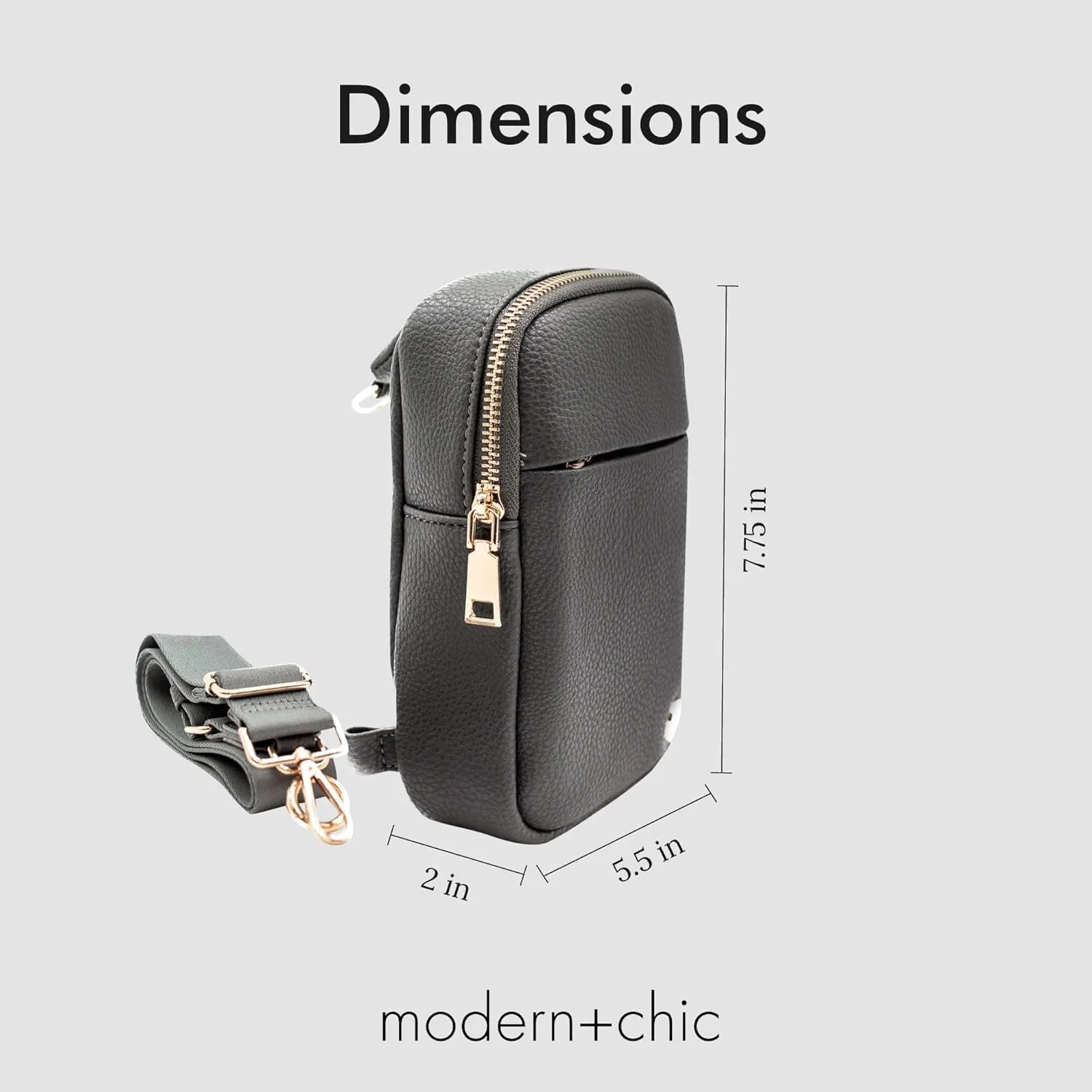 Modern Chic Crossbody Bags for Women - Bridget Sling Crossbody Purse, Vegan Leather Shoulder Sling Bag for Travel & Fashion