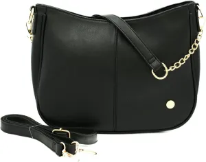 Modern Chic Crossbody Bags for Women - Marissa Saddle Crossbody, Vegan Leather Shoulder or Handbag with Two Adjustable Straps