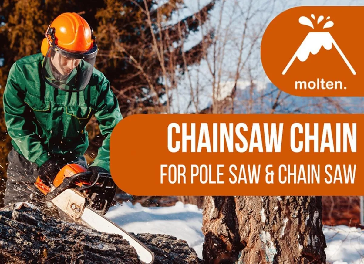 Molten. Chainsaw Chain 12 inch Fits Stihl MSA 120 C, MSA 140 160 200 60 70, for Pole Saw chain for Stihl HTA 50, HT 56, HT 105 71PM3-64, 3670-005-0064