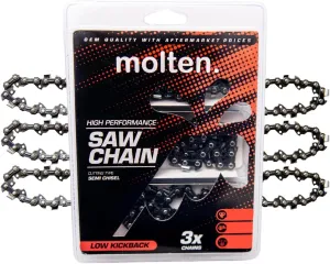 Molten. Chainsaw Chain 12 inch Fits Stihl MSA 120 C, MSA 140 160 200 60 70, for Pole Saw chain for Stihl HTA 50, HT 56, HT 105 71PM3-64, 3670-005-0064