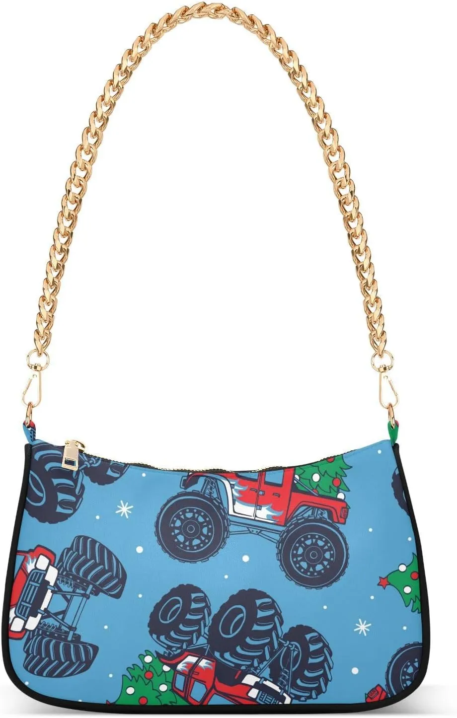 Monster Truck Cars Shoulder Bags for Women, Mini Small Shoulder Purses for Ladies Handbags Clutch Trendy Purses for Girls