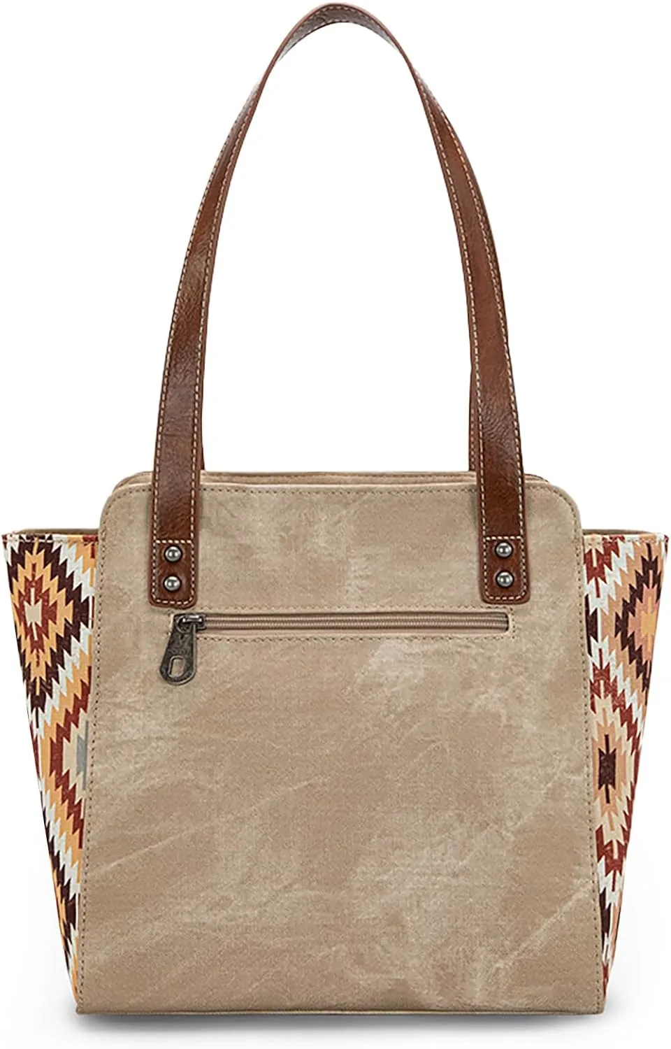 Montana West Embroidered Aztec Tote Bag for Women Western Jean Denim Collection Handbag