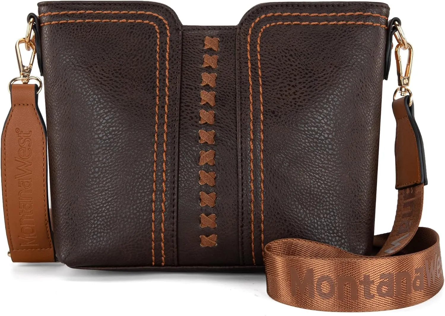 Montana West MINI Crossbody Bags for Women Cross Body Purses Shoulder Handbags with Wide Guitar Strap
