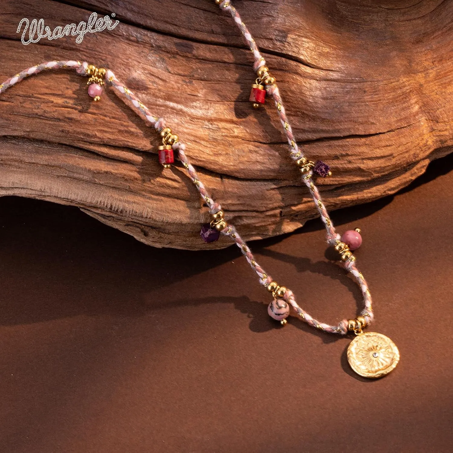 Montana West Wrangler Western Rope Chain Necklace for Women 14K Retro Chain Necklace Fashion Stetament Jewelry