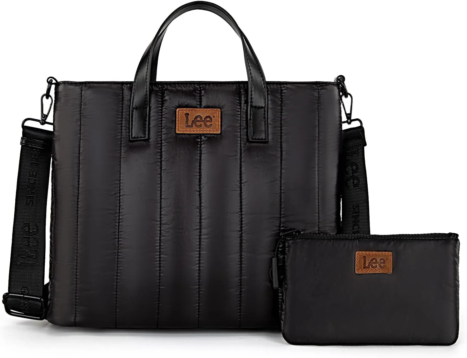 Montana West x Lee Puffer Tote Bag Lightweight Crossbody Bags for Women with Clutch