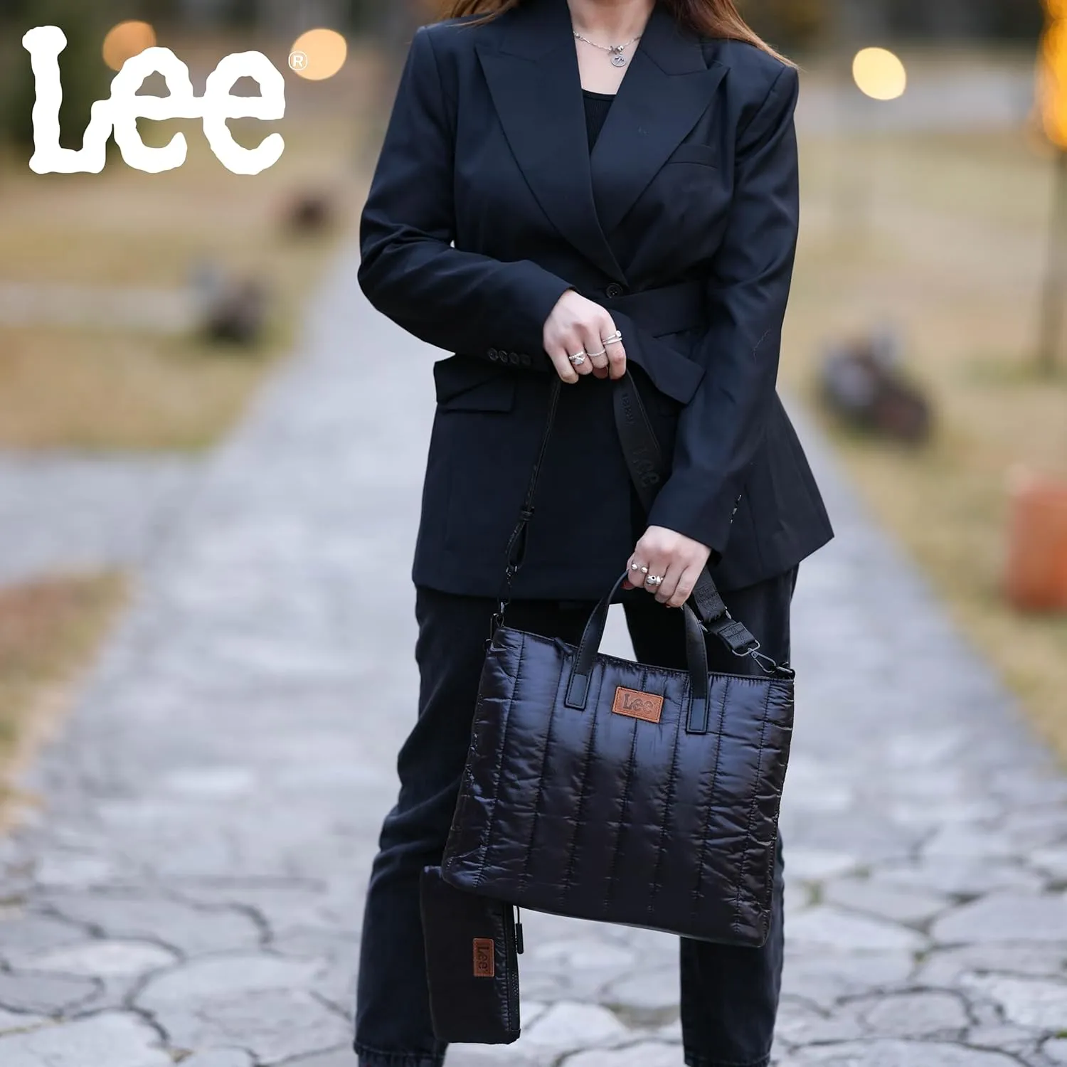 Montana West x Lee Puffer Tote Bag Lightweight Crossbody Bags for Women with Clutch