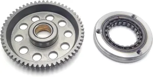 Motorcycle Engine Starter Overrunning Clutch Drive Gear Kit Fit for ZS174MN-3 CBS300 300cc 4T Water-Cooled Off-Road Clutch(1 Kit)