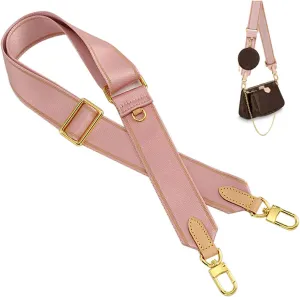 Multi Pouchette Accessories Strap Replacement, 48 Inches Adjustable Wide Crossbody Purse Strap for Women Shoulder Bag